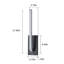 Minimalist Matted Black J-Hook Integrated LED Wall Sconce