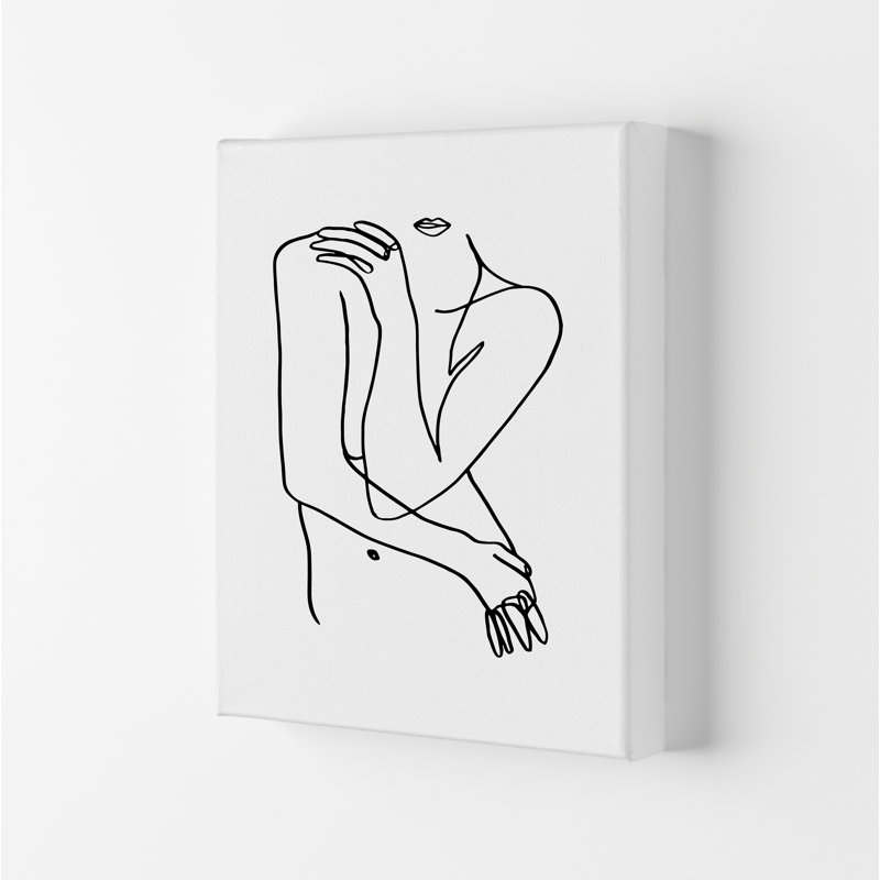 Hiding Front Pose - Print, 84.1cm H x 59.4cm W x 4cm D, Wrapped Canvas