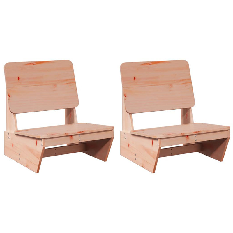 Garden Chairs 2 Pcs 60X64x70.5 Cm Wood Pine, Pink