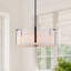 Lustre tambour 4 lumières albâtre naturel-771952330