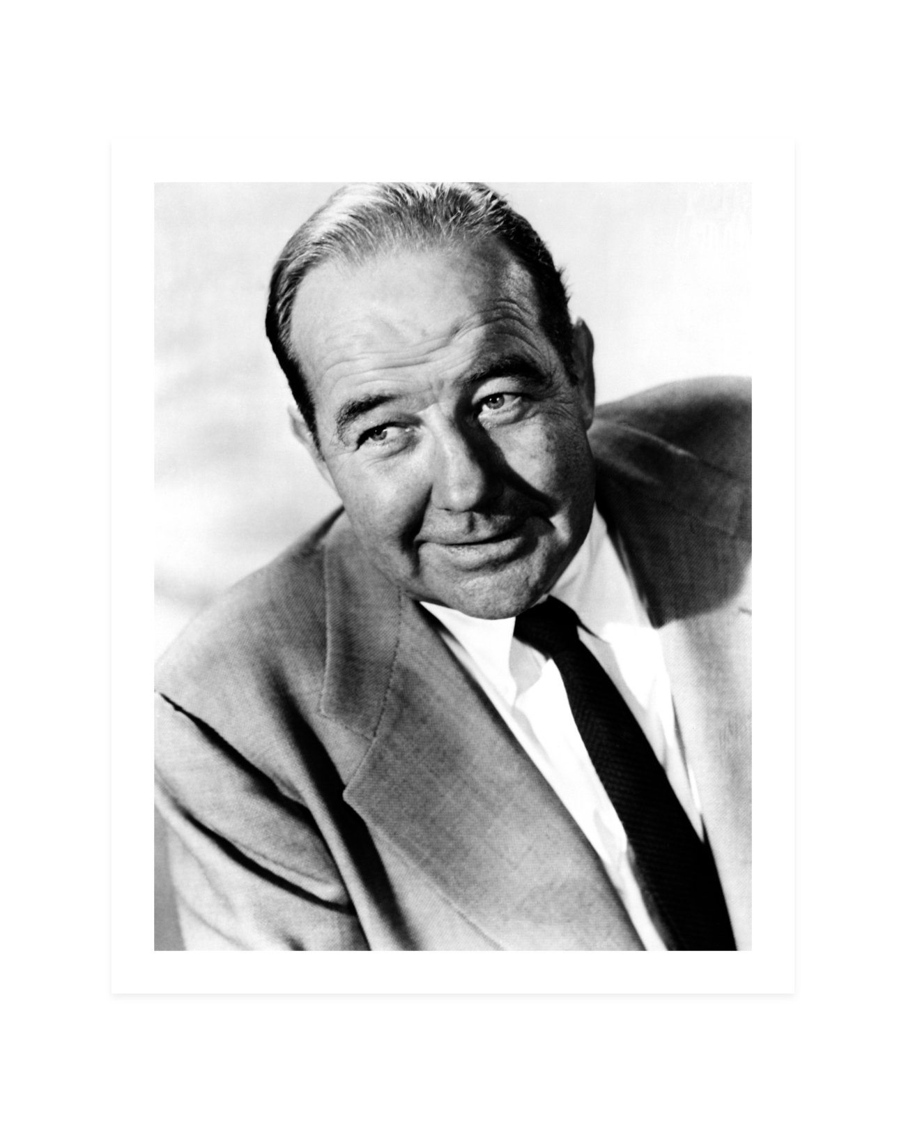 Globe Photos Entertainment Closeup Of Broderick Crawford On Paper