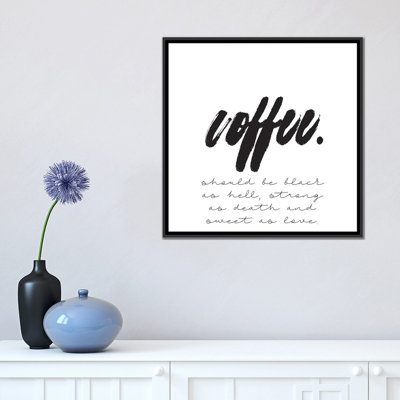 «Coffee devraient être» par Honeymoon Hotel - reproduction sur toile tendue sur châssis