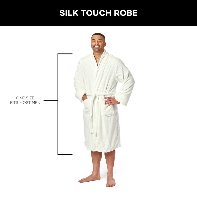 Peignoir Silk Touch, Blanc, L