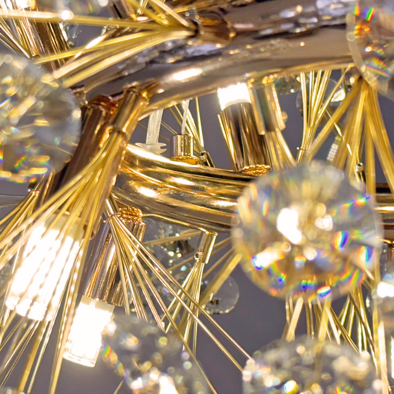 Gillina 12 - Light Dimmable Modern Linear Chandelier