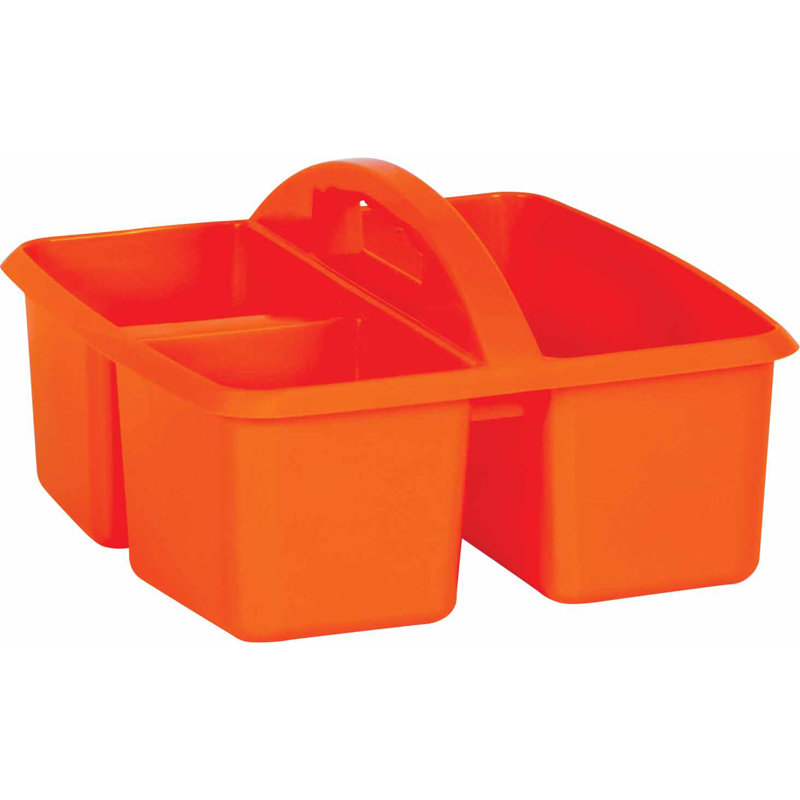 Ensemble de rangement de chevet en plastique avec rangement, Orange