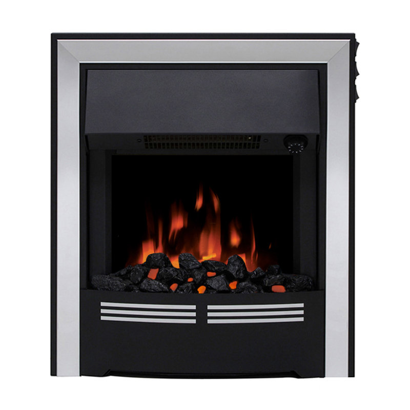 Vitesse 16" Inset Electric Fire, Chrome
