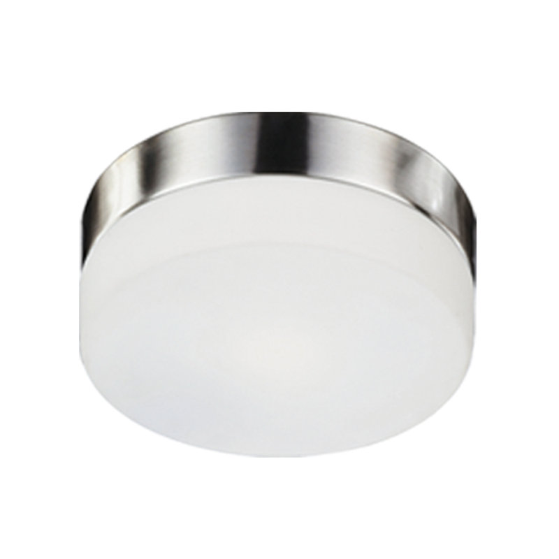 Lomita 11.5'' Brushed Nickel Opal Glass Flush Mount Ceiling Light