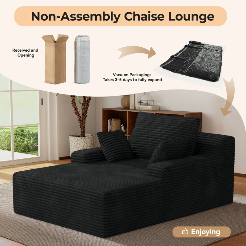 Upholstered Accent Chair, Black