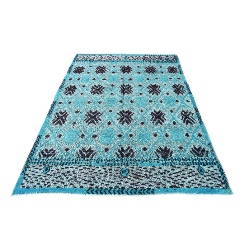 Tapis turquoise Porcaro 5 x 8