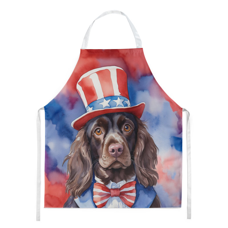 Patriotic American Apron, Boykin Spaniel