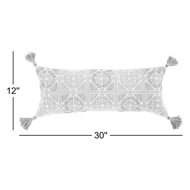 Coussin lombaire rectangulaire 100% coton Chloe, Duvet