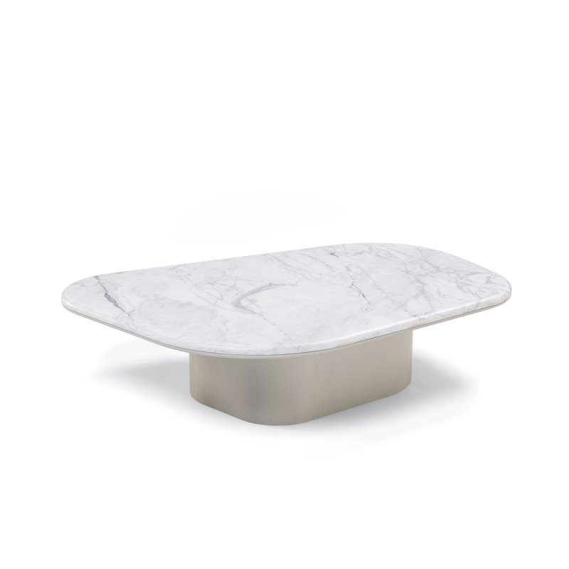 Table basse Jade avec marbre Calacata