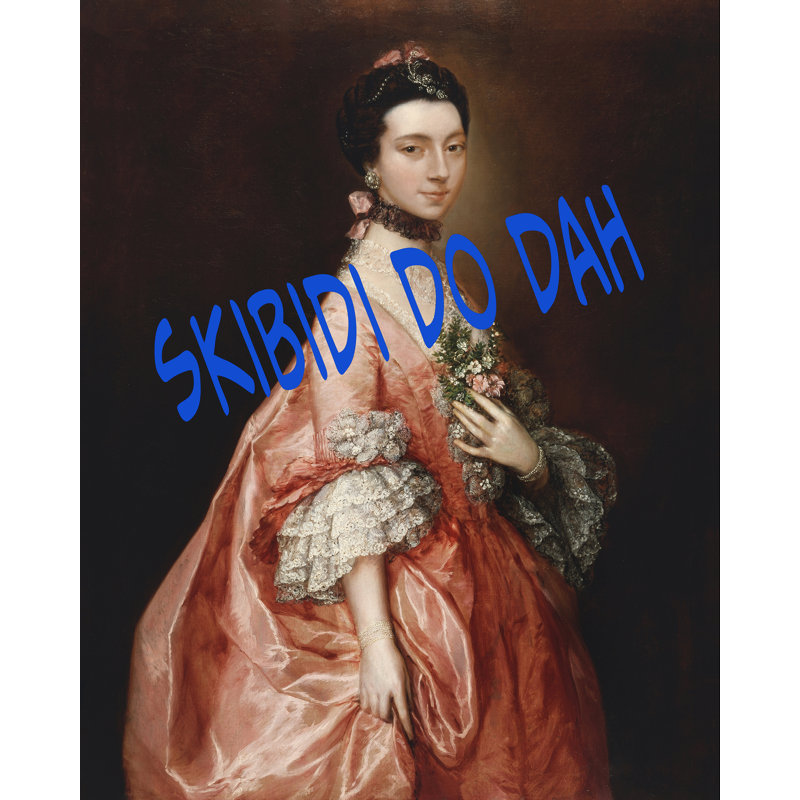 «Skibidi Do Da Rococo Young Woman» par Grotto Studios