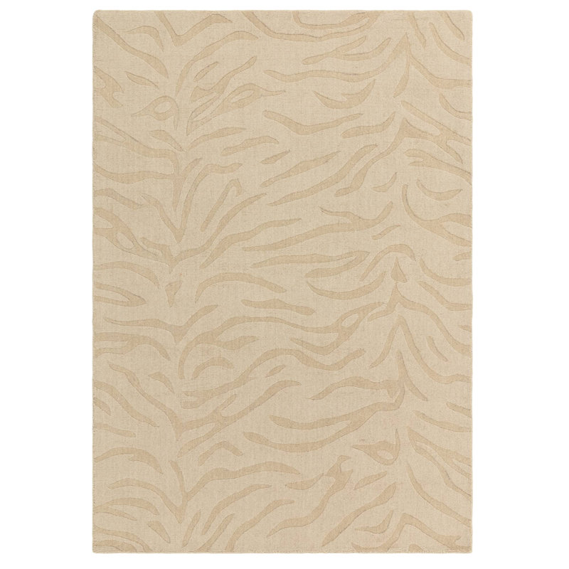 Alisandra Animal Print Beige Area Rug, Rectangle 200 x 290 cm