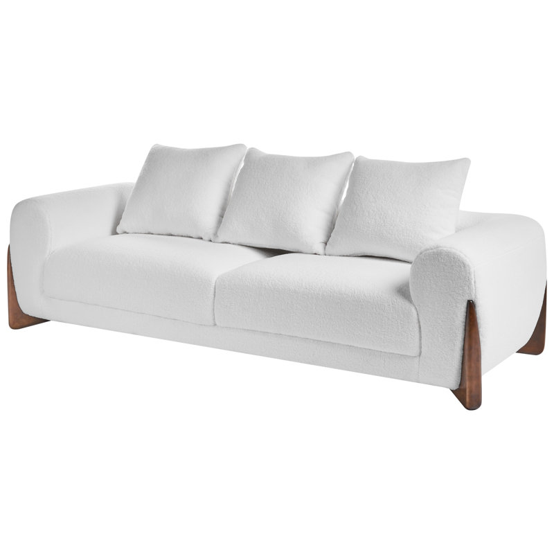 Tavin Fabric Sofa, White, 3