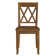 Brookner 17" Wide Wooden Dining Chairs With Double Cross-Back Design