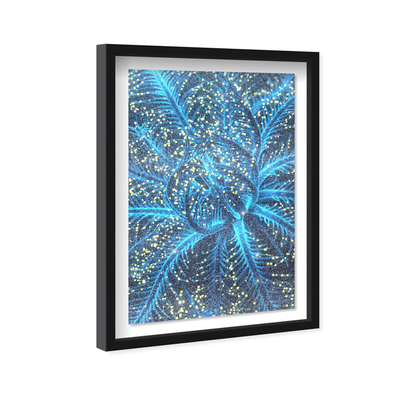 Neon Bloom Shadowbox Animals Print by Oliver Gal, Black Frame, 10 x 15, 37.5"H x 25.5"W, Black Shadowbox