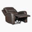 Fauteuil inclinable moderne et contemporain en cuir fleur 33,5 po Demers de Demers