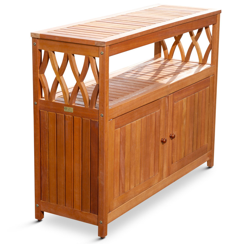Buffet en eucalyptus, Naturel