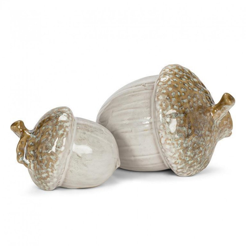 Petite figurine gland en porcelaine, H 3,5 po x l 2,5 po x P 3,5 po