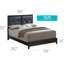Élégant lit double espresso avec style transitionnel-921361118-921361115