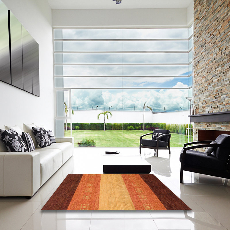 Tapis abstrait moderne 1446, Carré 6 pi