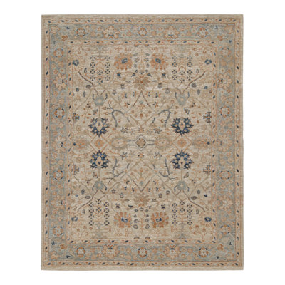 Oushak Handmade Kilim Silk Floral Area Rug