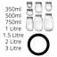 Silicone Preserves/Biscuits Jar Seals - Set of 6-55599202-55599201