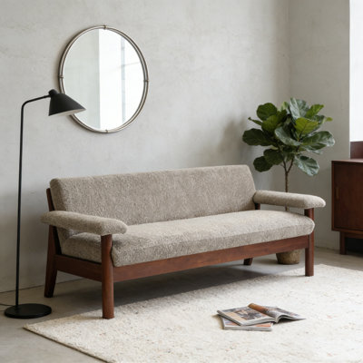 72.8" Loveseat Couch with Armrest Pillows