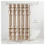 Rideau de douche à volants de 213 cm de hauteur, en polyester beige-129020511-129020512