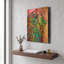 « Lion Syco-Delic » de Dean Russo, tableau mural en métal doré, 30,5 x 40,5 cm-399604418