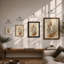 Study in Ink Botanical - Framed Print-1792435040-1792435042