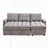 Tissu gris foncé