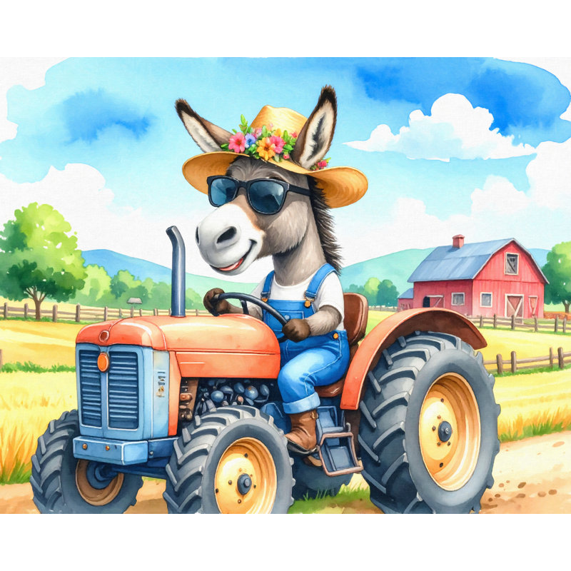 Humour Farm Donkey Ride Tractor par Skylar