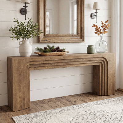 Console extra longue 78,74 po, grande table d'entrée