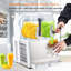 Machine à glaçons commerciale 4Lx2, machine à boissons glacée pour Smoothies