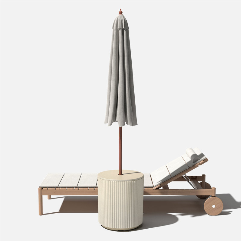 Demi Shade Side Table, Sand