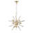 Magoon 9 - Light Sputnik Sphere Chandelier with Wrought Iron Accents