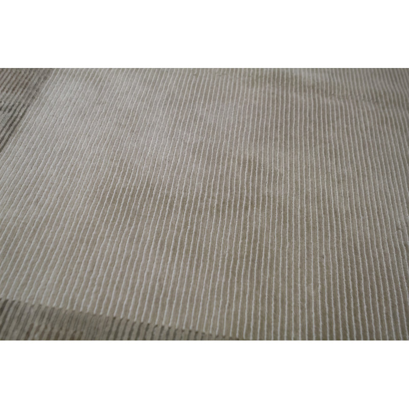 Tapis gris de haute qualité noué à la main