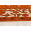Tapis unique en laine noué à la main orange brûlé de style années 1980 de 9 pi 4 po x 12 pi 6 po Kamir