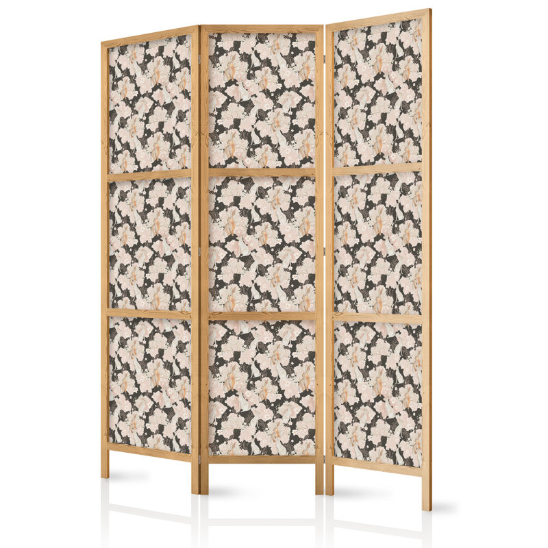 171cm H Solid Wood Folding Room Divider, 171cm H x 135cm W x 1.2cm D