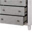 Commode Katia gris rustique et blanc vieilli