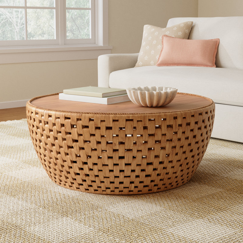 Etherea Solid Wood Top Coffee Table