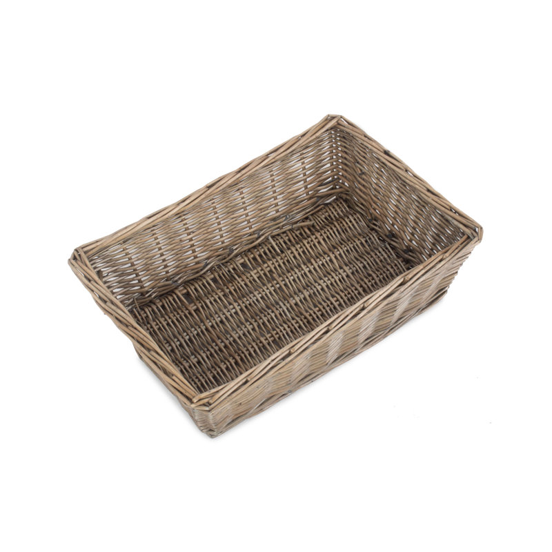 Fishersville Wicker Tray Storage Basket
