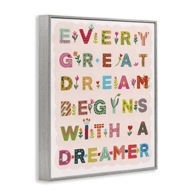 Chaque grand rêve, estampe numérique, design par Kamdon Kreations