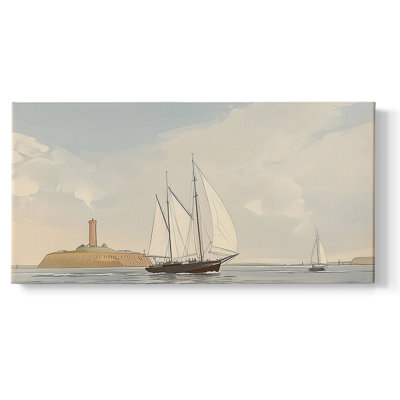 Série nautique-XLIV- Toile tendue avec châssis - Prêt à accrocher