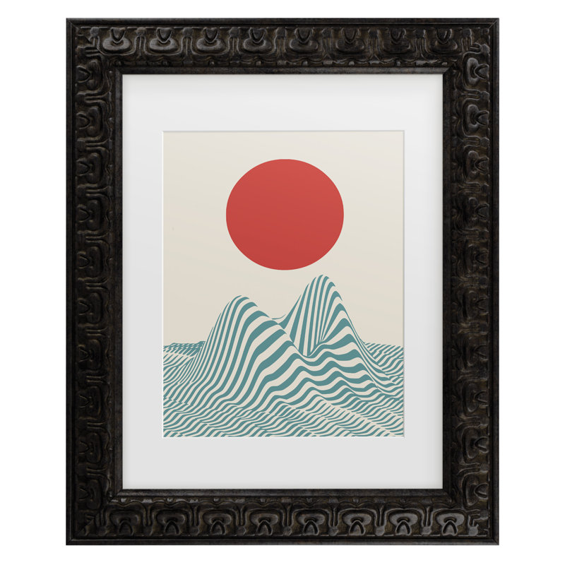 Œuvre encadrée «Bacheline Dean Dean Sun Dune», H 17,5 po x l 14,5 po