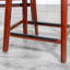 Tabouret 30 ", finition cerisier, siège en cuir os-2127445054