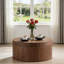 Table basse ronde et moderne avec rangement, table d'appoint décorative pour salon-2139073880