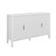Buffet de 57,5 po avec portes rayées, armoire avec supports de rangement à l'arrière et crochets latéraux, tablettes réglables-1054750160